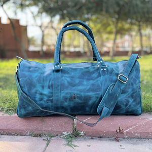 Nouveauté : Sacs de voyage en cuir Crunch, multi-usages, sacs faits à la main, sacs de voyage unisexes, grande taille, sacs de voyage élégants et multifonctionnels - Product Image 1