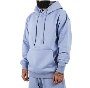 OEM personnalisé hommes sweat à capuche surdimensionné respirant pull décontracté couleur unie sweat à capuche surdimensionné pour homme - Product Image 5