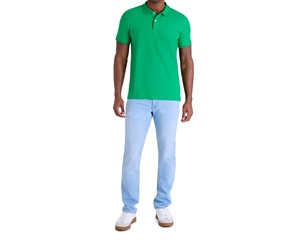 Chemise de golf pour homme 100 % coton, infroissable, à manches courtes, imprimée numériquement avec poche – Produit le plus vendu - Product Image 1