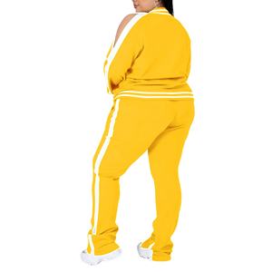 Econex-Survêtement décontracté de sport 2 pièces en polyester spandex à manches longues et léger pour femmes, grande taille, 2025 - Product Image 5