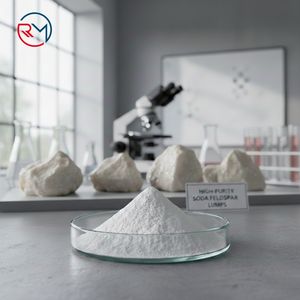 Poudre de feldspath sodique naturelle de haute pureté à faible teneur en fer, qualité verre, pour la fabrication de verre flotté et de verre de conteneur - Product Image 3