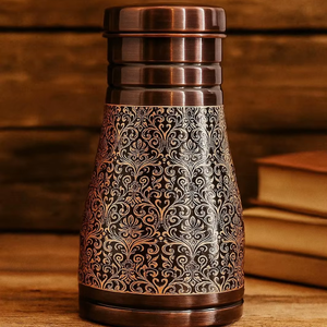 Azucarero de Cobre Moderno con Grabado Negro de Antique Creations, Azucarero Martillado, Azucarero Hecho a Mano, Hermético y Ecológico - Product Image 2