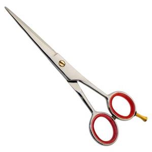 Tijeras de Peluquería Profesionales de Alta Calidad para Diestros, Acero Inoxidable Japonés 420, Rectas y sin Filo, Herramienta de Barbería para Hombres y Mujeres - Product Image 1