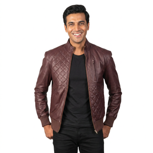 Nueva Chaqueta de Cuero 2026 para Hombre, Chaquetas de Cuero de Alta Calidad, Chaqueta de Cuero Personalizada a la Moda para Hombre - Product Image 6