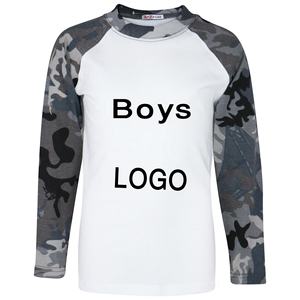 100% coton solide garçon T-Shirt haute qualité poids lourd manches longues conception unie Bangladesh fabricant grande taille Style vierge - Product Image 3