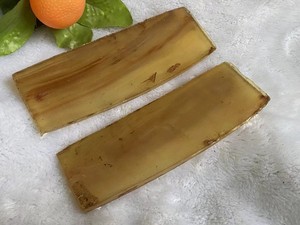 Plaque de corne naturelle faite à la main, écaille de corne de buffle, décoration en forme naturelle, bande de corne pour manche de couteau - Product Image 6