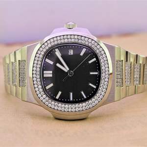 นาฬิกาเพชรคุณภาพสูงที่ผลิตในห้องปฏิบัติการ ราคาโรงงาน นาฬิกาเพชร DEF ที่ผลิตในห้องปฏิบัติการ ประดับเพชรเต็มเรือน - Product Image 4