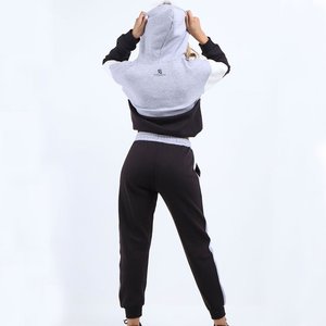 Ensemble de survêtement décontracté en molleton de coton pour femme, sweat à capuche et pantalon de jogging, coupe ample et oversize, collection hiver 2026 - Product Image 5