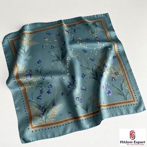 Pañuelo Cuadrado Ligero con Sensación de Seda, Tela de Alta Calidad, Accesorios de Moda Elegantes, Suministro al por Mayor, Fabricante OEM ODM - Product Image 1