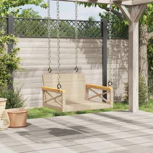 Banc balançoire de patio beige - Product Image 3