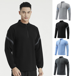 Men's Slim Fit <b>Long</b> <b>Sleeve</b> <b>Compression</b> <b>Shirt</b> High Collar Quick Dry Solid Olive Sporty Knitted Polyester - Product Image 4