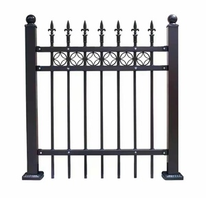 6 Feet Wrought Iron Anti-Theft Security Fence Panel Spear Shape Picket Powder Coated Galvanized Waterproof Easily Assembled - Product Image 5
