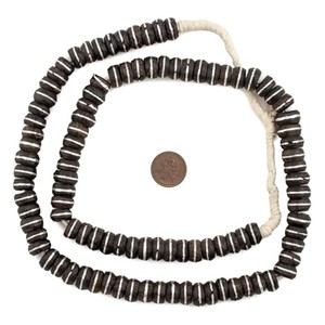Perles de prière artisanales en bois d'ébène avec incrustation métallique - Écologiques avec boîte cadeau - Vente en gros - Marque Moradabad Aqudus Saleem - Product Image 3