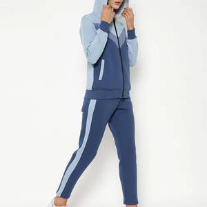 Combinaison de sport à manches longues pour femmes, survêtement ample en molleton 100% coton, idéal pour la course et le fitness en hiver, pour filles - Product Image 4