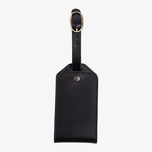 Genuine Leather Luggage <b>Tag</b> Adjustable Strap Suitcase ID Label Travel Baggage Identifier <b>Name</b> <b>Tag</b> Gift - Product Image 1