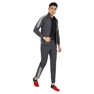 Survêtement de sport pour homme en velours premium, extensible dans les quatre sens, coupe ajustée, couleur unie, confortable, pour l'automne, le jogging et la course à pied - Product Image 1