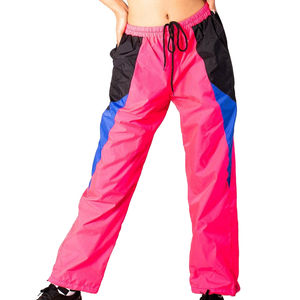 Wholesale Streetwear <b>Drawstring</b> Waist Flare Windbreaker <b>Trouser</b> For Women High Quality Solid Color Waterproof Soft Shell Pant - Product Image 4