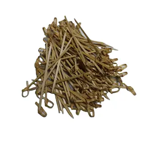 Vente en gros 100% bambou naturel jetable suspendu noeud brochettes décoratif Cocktail fruits pics outils Type - Product Image 1