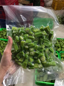 Légumes surgelés IQF de qualité supérieure au goût naturel, Okra Lady Finger coupé en cubes, sous vide, sans OGM - CARYLN - Product Image 3