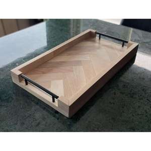 Bandeja de Desayuno Multifuncional, Bandejas de Madera Artesanales, Suministros para Restaurantes, Bandeja para Servir Alimentos, Artículos de Decoración para el Hogar - Product Image 6