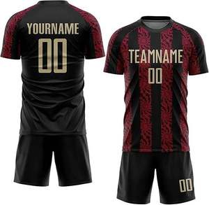 ชุดยูนิฟอร์มฟุตบอลเสื้อเจอร์ซีย์ฟุตบอลแบบสั่งทำขายส่งระบายอากาศดีชุดฝึกซ้อมสำหรับผู้ชายเยาวชนและเด็ก - Product Image 1
