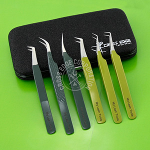 Premium 90-degree Lash Tweezer Fiber Tip Diamond Grip Eyelash Extensions Tweezers New <b>Boot</b> Volume Isolation Tweezer Custom <b>Box</b> - Product Image 1