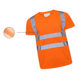 OEM Reflective Sport T-shirt Safety Road Construction Wear Short <b>Sleeve</b> Shirt Hi Vis Men Outdoor Work T-Shirt - Product Image 3
