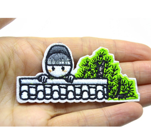 Best Selling Low MOQ Customized Colors 3D <b>Embroidery</b> <b>Patches</b> with Flower Design Iron-On Style Canvas Fabric-Wholesale Price - Product Image 3