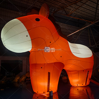 Animaux de dessin animé gonflables personnalisés, cheval de dessin animé gonflable, décoration publicitaire pour centre commercial