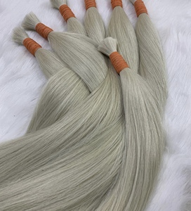 Extensions de cheveux en vrac de qualité Remy vierge crue non traitée vietnamienne Styles de vague naturels droits soyeux Machine de couleur personnalisée - Product Image 3
