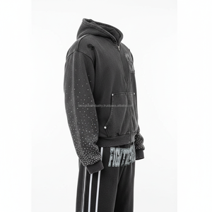 Men Streetwear <b>Tracksuit</b> Oversized Embroidery Custom OEM Wholesale - Product Image 3
