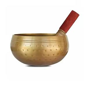 Bol chantant en métal pour la thérapie sonore traditionnelle, la méditation, le yoga, la pleine conscience et la relaxation. - Product Image 2