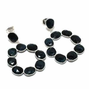 Pendientes Largos de Ónix Negro en Plata de Ley, Joyería Artesanal con Piedras Preciosas para Mujer, para Bodas y Fiestas - Product Image 3