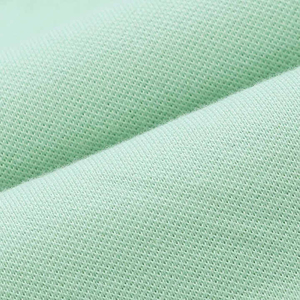 Polo Verde Claro para Mujer, Manga Corta, Color Sólido, Estilo Preppy, 100% Algodón, Tejido de Punto Piqué - Product Image 6