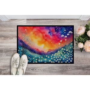 Alfombra de puerta de pila baja lavable antideslizante inspirada en Gypsophila 24H X 36W alfombra de entrada interior/exterior para puerta Delantera - Product Image 2