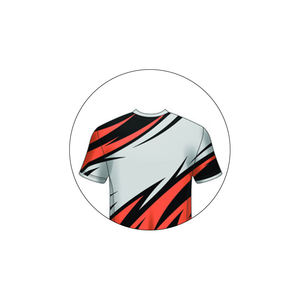 Vente en gros de t-shirts pour hommes de haute qualité, imprimés par transfert thermique, coupe classique, col rond, manches courtes, respirants, séchage rapide, design personnalisé - Product Image 2