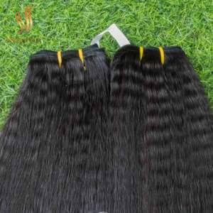 Extensiones de cabello humano Remy de trama doble de máquina recta rizada vietnamita virgen cruda sin procesar 100g calidad estupenda - Product Image 5