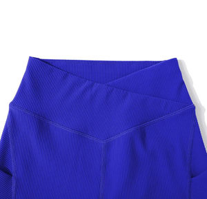 Custom Sports Clothing Fitness Wear and Yoga Leggings Sets Gym Activewear Shorts Sets Women Workout Sports Sets solid pattern - Product Image 4