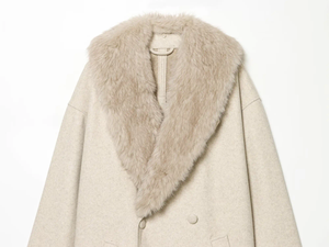 Abrigo Casual de Piel Sintética para Mujer, Otoño/Invierno 2026, Cuello en V, Doble Botonadura, Transpirable, Mangas Largas, Corte Holgado - Product Image 4