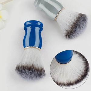 Brocha para afeitar la barba, brochas de maquillaje, 1 unidad, mango de madera, cerdas, espuma de jabón para afeitar, cuidado facial para hombres - Product Image 3