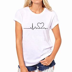 Nuevas Camisetas Blancas de Algodón Estampadas para Mujer, Talla Grande, 100% Algodón, Estilo Casual de Verano, Cómodas y Elegantes, con un Toque de Confianza - Product Image 4