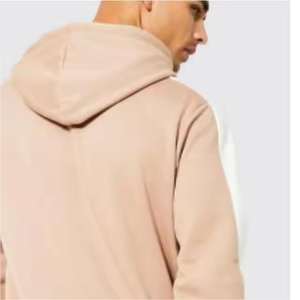 Sudadera con capucha OEM personalizada en color marrón claro y blanco para hombre, de alta calidad, precio bajo, tamaño y logotipo personalizados, nueva sudadera con capucha para hombre. - Product Image 6