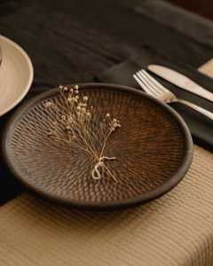 Assiettes en bois personnalisées de qualité supérieure, logo personnalisé accepté, assiette de service en bois durable, design naturel, assiette en bois - Product Image 6