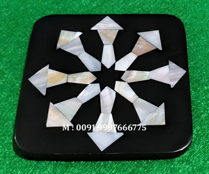 <b>Round</b> Shape Natural Wooden Mother Of Pearl Coaster Set Handmade Design Work Used For Tea Cup In Restaurant Best Price Range - Product Image 6