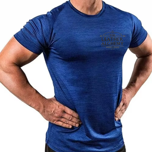Camiseta Deportiva de Algodón y Bambú Ecológica para Hombre, Corte Ajustado, Transpirable, Ligera, para Entrenamiento, Gimnasio, Running - Product Image 1