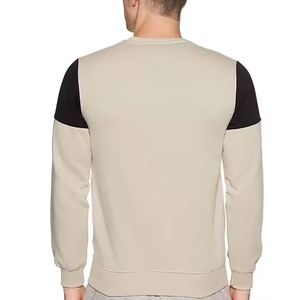 Regular Fit Solid Color Men's Crew Neck Knitted <b>Pullover</b> Sweatshirt Casual Men's Sweatshirt Custom Logo Men Gym Sweatshirt - Product Image 2