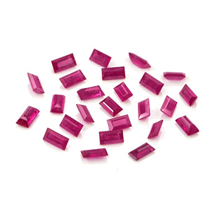 Baguettes de rubis naturel non traité du Mozambique, calibrées 2x4mm, pierre précieuse naturelle à facettes pour la fabrication de bijoux - Product Image 4