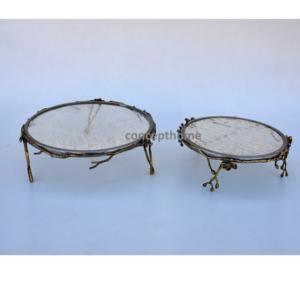 Quality Brass <b>Cake</b> <b>Server</b> With Iron Stand Antique Design Gold Color <b>Cake</b> Sweets <b>Server</b> For Top Selling - Product Image 2