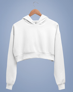 <b>Women's</b> <b>White</b> Cropped <b>Hoodie</b> Long Sleeve Casual Solid Color Knitted Sweatshirt Autumn Breathable 100% Cotton Unlined - Product Image 6