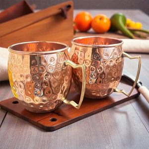 Pure Copper Moscow Mule <b>Mugs</b> Crafted For Refreshing Drinks Elegant Barware For Home Kitchen And Daily Entertaining - Product Image 6